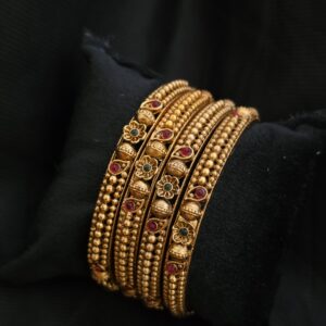 premium  mat ad stone bangle 