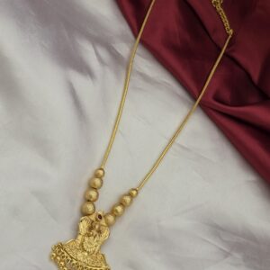 Premium Foaming Ruby Stone Lakshmi Necklace