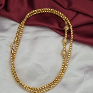 Premium Foaming 3 Ball Muggappu Chain 30 inches