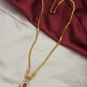 Premium Foaming Ruby Stone Necklace