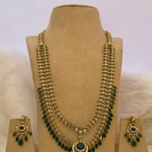 Premium Matt Finish Victorian Style Haram With Stud
