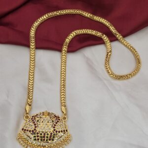 Premium Impon Lakshmi Dollar Chain  28 Inch