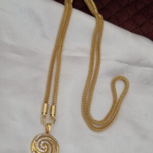 Premium Foaming Ad Stone Dollar Chain 32 Inch