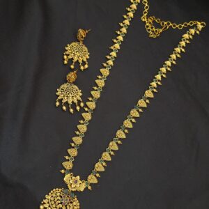 Premium Matt Finish Pearl stone Haram With Stud
