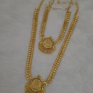 Premium quality foaming combo necklace haram with lakshmi pendant