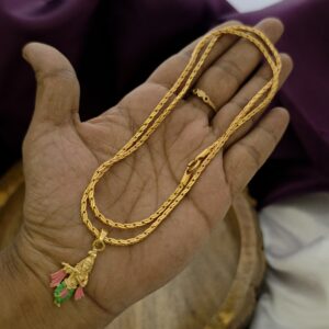 Premium Impon enamel krishna Dollar Chain 28 Inch