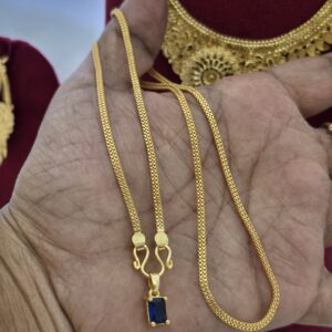 One Day Offer Foaming Black Stone Dollar Chain