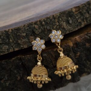 Premium Impon Ad stone Jhumkha