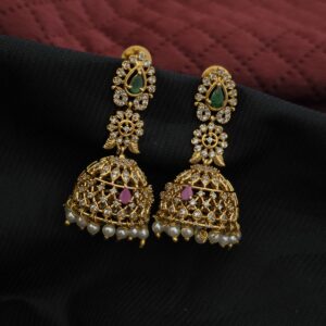 Premium Matt Ad Stone Jhumkha