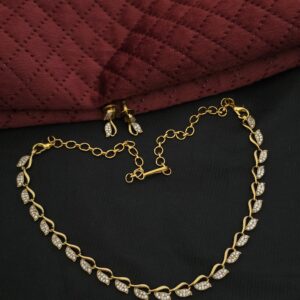 Premium Mat Ad White Stone Necklace