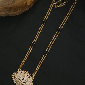 Premium Impon peacock Double Layer Dollar Chain 28 inch