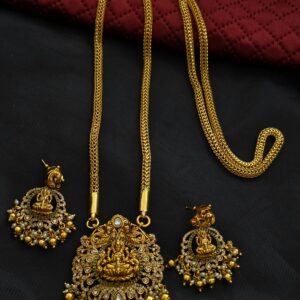 Premium Matt Nakshi lakshmi Dollar Chain 32 Inch