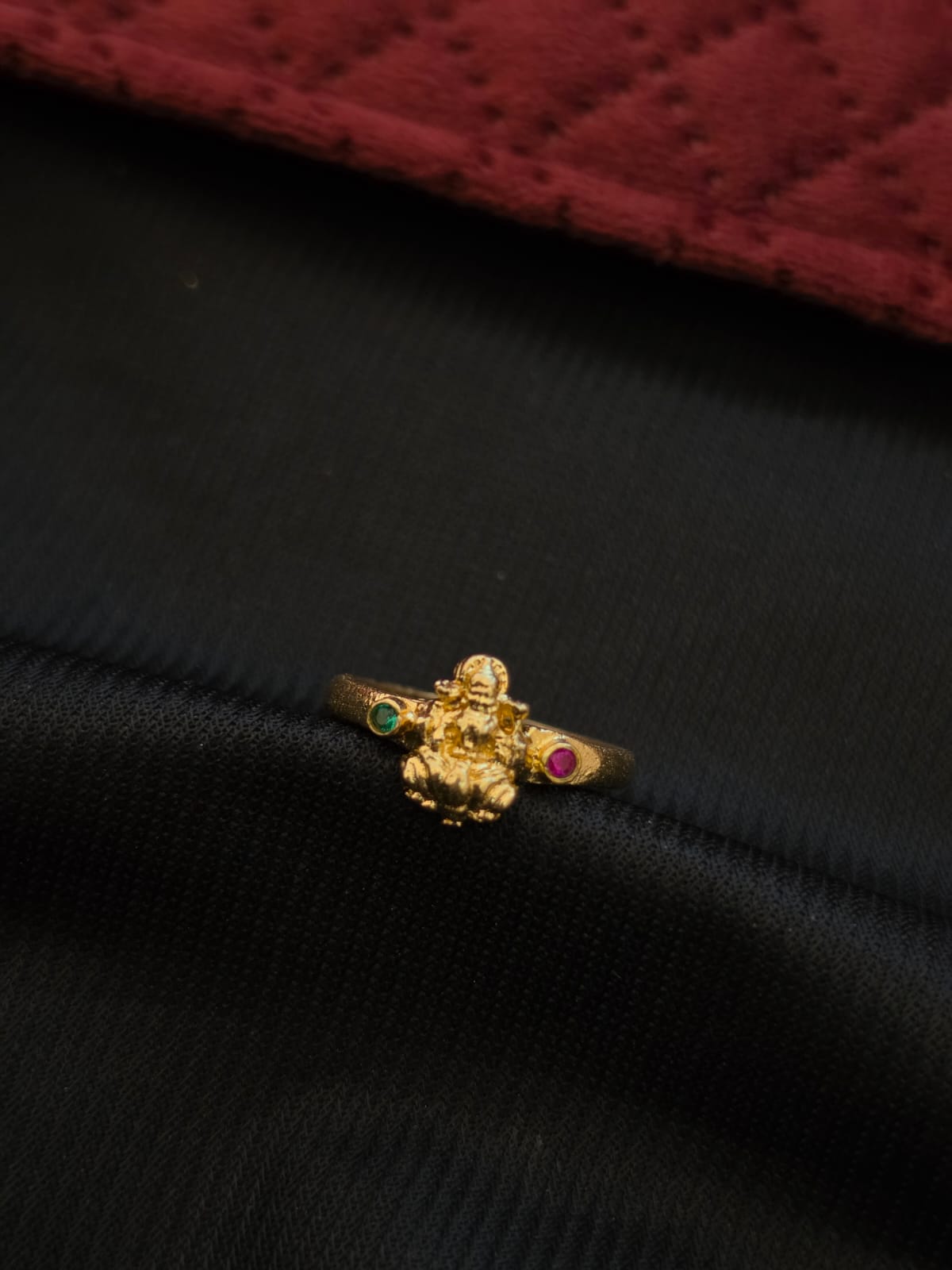 Premiumn Impon Ad Stone Lakshmi Ring